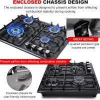 FORIMO Gas Cooktop 22Inch，Built in Gas Cooktop 4 Burners Stainless Steel Stove with NG/LPG Conversion Kit Thermocouple Protection and Easy to Clean - Image 6