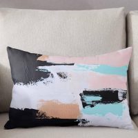 Abstract Smear Art Pillowcases King Size, Abstract Contemporary Graffiti Soft Bed Throw Pillow Covers Case, Decorative Pillow Sham Cushion Cover with Hidden Zipper for Bed Sofa Couch, 20"x26" - Image 3
