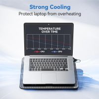 TECKNET Laptop Cooling Pad, Portable Slim Quiet USB Powered Laptop Notebook Cooler Cooling Pad Stand Chill Mat with 3 Blue LED Fans, Fits 12-17 Inches (Black) - Image 2