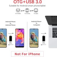 Vansuny 256GB USB C Flash Drive 2 in 1 OTG USB 3.0 + Tape C Memory Stick with Keychain Dual Type C Thumb Drive Photo Stick Jump Drive for Android Smartphones, Computer, Tablet, PC - Image 2