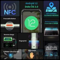 Blackview Phone BV7100 Rugged Smartphone,13000mAh 33W Fast Charge,10GB+128GB/1TB Expand Rugged Phone, 6.58" FHD+ 1080*2408, IP69K Waterproof Smartphone, NFC/OTG/Glove Mode, Face/Fingerprint Unlocked - Image 7