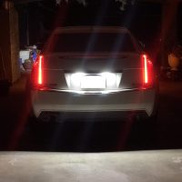 iJDMTOY OEM-Fit 3W Full LED License Plate Light Kit Compatible With 2008-2010 Cadillac CTS CTS-V Sedan, Powered by 18-SMD Xenon White LED Diodes - Image 5