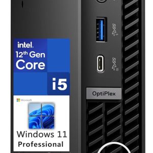 Dell OptiPlex 7020 MFF Mini PC 7000 Micro Form Factor Business Desktop Computer, Intel Hexa-Core i5-12500T (Beat i7-11700T), 32GB DDR5 RAM, 1TB PCIe SSD, WiFi6E, 2 DisplayPort + HDMI, Windows 11 Pro