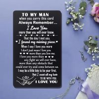 To My Men Wallet Insert Card I Love You Wallet Insert Card for Husband Boyfriend from Wife Girlfriend Valentine's Day Gifts - Image 2
