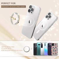 Magnetic Phone Ring Holder for MagSafe, Magnetic Phone Grip for iPhone, Compatible with iPhone MagSafe Wireless Charging. (Glitter Gold) - Image 6