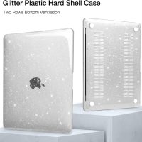 MOSISO Compatible with MacBook Air 13 inch Case 2025 2024 2023 2022 M4 A3240 M3 A3113 M2 A2681, Sparkly Glitter Hard Shell&Keyboard Cover&Screen Film&Pouch for MacBook Air 13.6 inch Case, Transparent - Image 5