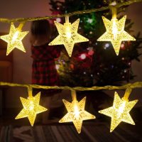 Star String Lights Plug in - 33 ft 100 LED Star Fairy String Lights with Remote and Timer, Waterproof for Bedroom Porch Wedding Party Patio Garden Tent Indoor Outdoor Décor, Warm White - Image 5