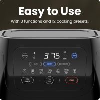 CHEFMAN Multifunctional Digital Air Fryer+ Rotisserie, Dehydrator, Convection Oven, 17 Touch Screen Presets Fry, Roast, Dehydrate, Bake, XL 10L Family Size, Auto Shutoff, Large Easy-View Window, Black - Image 5