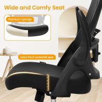 NEO CHAIR Ergonomic Office Desk Chair High Back Computer Gaming Mesh Chair with Comfy Task Adjustable Arms Lumbar Support Headrest Swivel for Home Office (Black) - Image 5