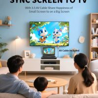 17.9" Portable DVD Player Built in TV with 15.6" Large HD Swivel Screen, ATSC Tuner, Built-in Battery, High Volume Speakers, Support HDMI/USB/AV/Sync TV and Multiple Formats - Image 5
