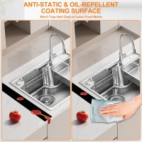 FLSEPAMB Silicone Stove Gap Covers, 2 Pack Heat Resistant Oven Gap Filler Seals Gaps with Anti-Slip Mirror Base, Stain Resistant Stove Counter Gap Cover Silicone Strips Between Stovetop and Counter - Image 4