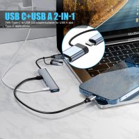 【Upgrade】 USB C/USB Hub, BERLAT Aluminum 7 in 1 USB C & USB Hub with USB 3.0, USB 2.0 Ports for PC/Laptops/MacBook Pro/Air/iMac/iPad and More Devices - Image 4