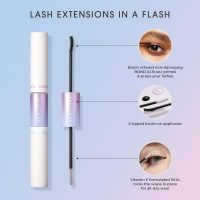 KISS Falscara DIY Eyelash Extension Bond & Seal Infused with Biotin & Vitamin E – Strong Gentle Comfortable Lash Adhesive for All Day Wear For Use With Falscara Lash Wisps, Remover, and Applicator - Image 2
