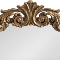 Kate and Laurel Arendahl Traditional Arch Mirror, 24 x 36, Antique Gold, Baroque Inspired Wall Decor - Image 7