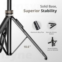 Sensyne 72" Extendable Tripod for iPhone & Selfie Stick with Detachable Phone Holder & Wireless Remote, Compatible with All Cell Phones, Black - Image 6