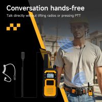 Retevis RB48 Waterproof Walkie Talkies with Earpiece, 2 Meters Fallproof, VOX, 2000 mAh, Dual PTT, Vibration Call, Portable FRS Two-Way Radios Long Range, for Jobsite(4 Pack) - Image 8