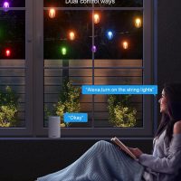 XMCOSY+ Outdoor String Lights Smart, 49Ft RGBCWIC Patio Lights Waterproof, App Control, Compatible with Alexa, Color Changing LED String Light for Outside Yard Garden Porch - Image 5