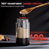 Electric Salt and Pepper Grinder Set Automatic Battery Pepper Mill Shakers Adjustable Coarseness Upgraded Larger Capacity with Led Home and Kitchen Appliances for New House Warming Gifts - Image 4
