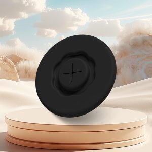 Silicone cup cover 95mm universal cup cover soft cover dustproof cover leak proof cover, 1pack,BLACK