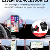 Car Phone Holder for 2020-2022 Mercedes Benz GLC / 2019-2021 C-Class / 2020-2022 V-Class Accessories 10.25-Inch Screen Fixed Clip, 360° Rotation Phone Mount Compatible with MagSafe - Image 4