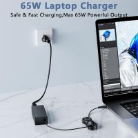 65W USB C Laptop Charger Compatible with Dell Laptop and Universal Chromebook Also Compatible with Lenovo Chromebook USB Type C Power Cord - Image 6
