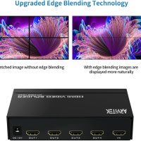 4K HDMI Video Wall Controller 2x2, 4 TV Screens Into 1 Wall Display, Video TV Wall Splicing Processor Splicer w/Remote, 8 Splicing Modes, Plug & Play - Image 4