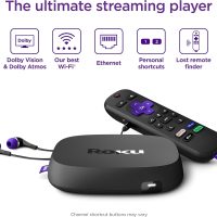 Roku Ultra | Streaming Device HD/4K/HDR/Dolby Vision with Dolby Atmos, Bluetooth Streaming, and Roku Voice Remote with Headphone Jack and Personal Shortcuts, includes Premium HDMI® Cable - Image 2