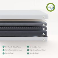 Novilla Twin Mattress, 10 Inch Memory Foam Mattress Twin Size with Comfort Foam for Pressure Relief & Fresh Cool Sleep,Removable Washable Cover,Twin Memory Foam Mattresses, Medium Firm - Image 4