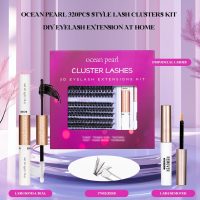 Ocean Pearl Lash Clusters 320pcs 3D Thick Lash Clusters kit 60D+80D Lashes,Eyelashes,Lash Extension Kit,Eyelash Clusters with Lash Bond&Seal&Remover&Tweezers,Lashes Clusters Eyelash Extensions Kit - Image 9