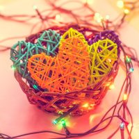 8Pcs Heart Shaped Rattan Ball Vase Filler Natural Rattan for Valentine's Day Decoration Wedding Home Decoration Yellow 2 in - Image 5