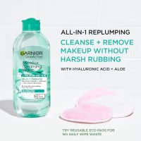Garnier Micellar Water with Hyaluronic Acid, Facial Cleanser & Makeup Remover, Hydrating and Plumping, For All Skin Types, Vegan, Cruelty Free, 13.5 Fl Oz (400mL), 1 Count - Image 2