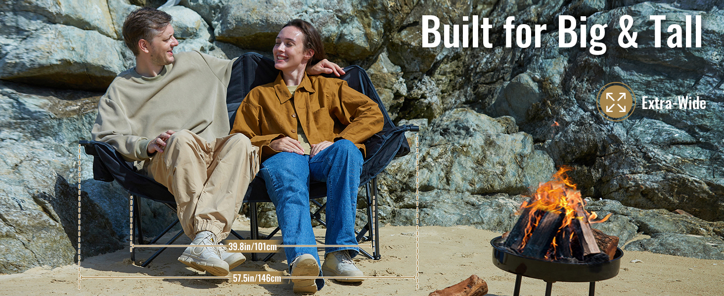 heated double camping chair
