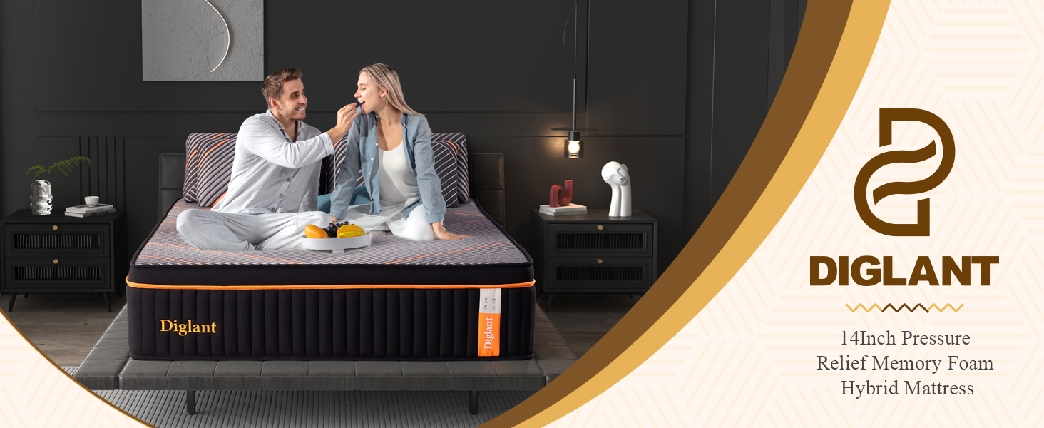 14 inch Hybrid Memory Foam Mattress