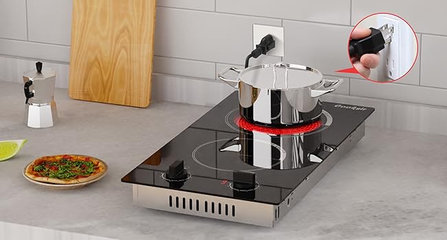 2 burner electric cooktop