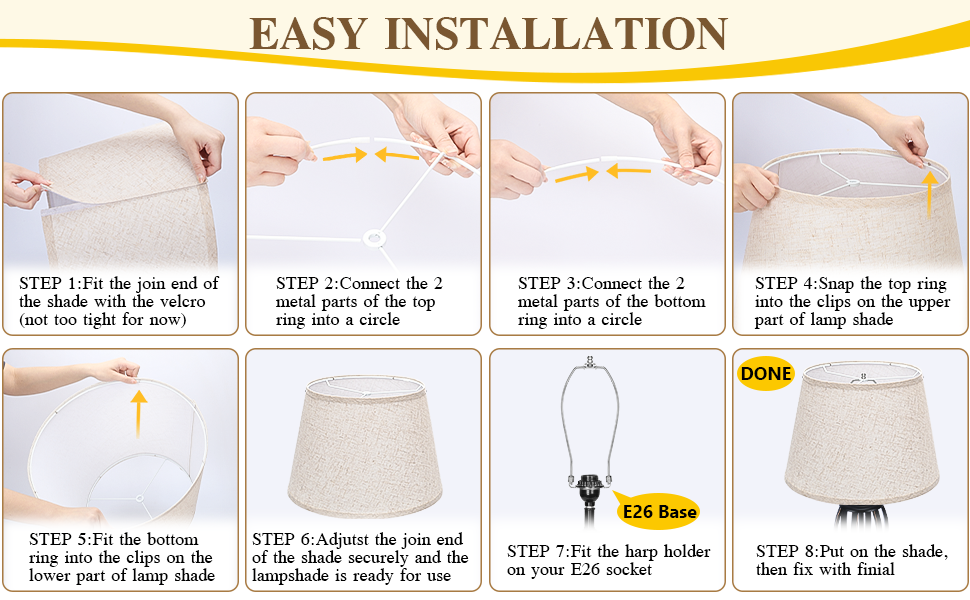Lampshade for floor lamps