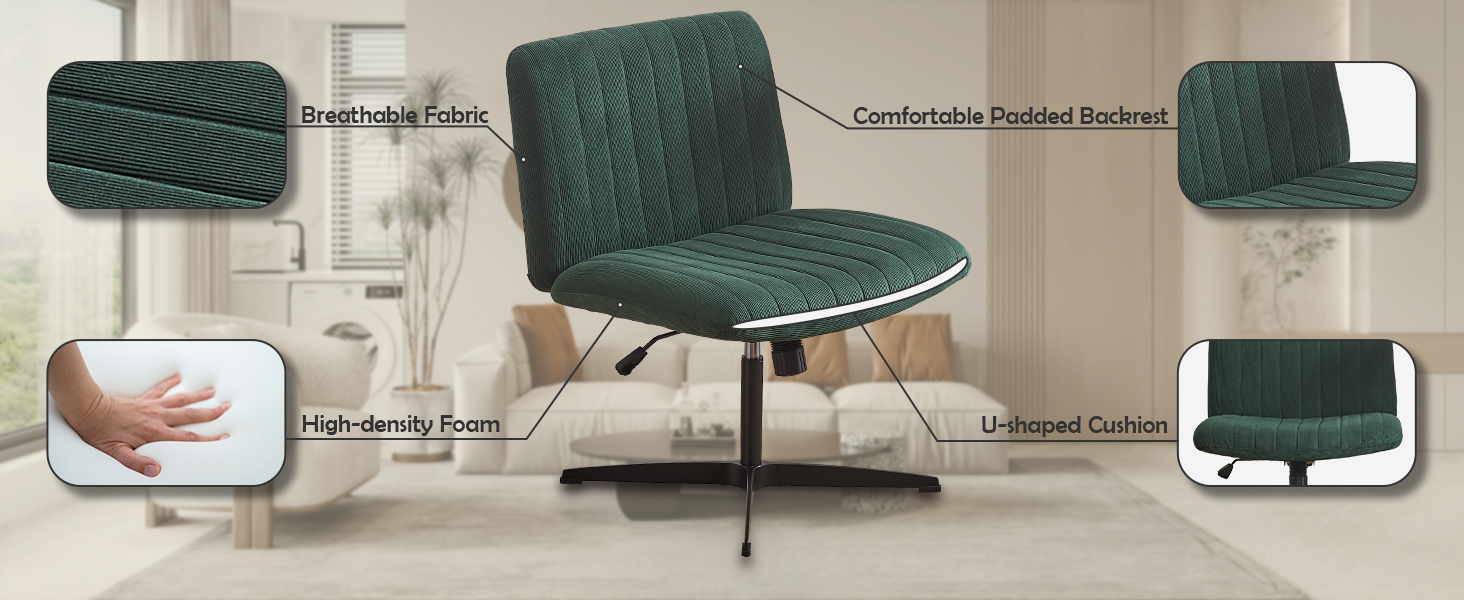 armless desk chair