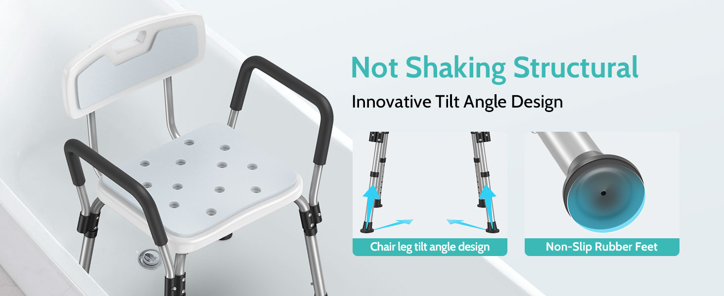 Kicimpro 385LB heavey duty shower chair for inside shower