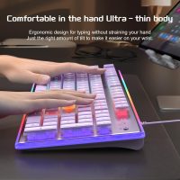 Camiysn Creamy Gaming Keyboard and Mouse, Purple 104 Keys RGB and 6 Speed RGB Mouse Combo, Pudding Keycaps Silent Computer Keyboard for Computer/PC/Laptop/Mac/Windows/Office - Image 6