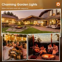 addlon 50FT LED Outdoor String Lights with Edison Shatterproof Bulbs, Weatherproof Strand, Commercial Grade Patio Lights, Decorative for Garden or Patio, Black - Image 8