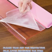 Computer Keyboard Wrist Rest Stand for Desktop, Keyboard Holder for Easy Typing with Wrist Pad for Office Desk, Home, School (Pink) - Image 2