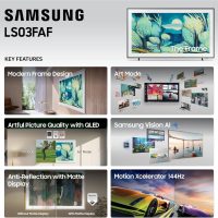 Samsung 65-Inch Class The Frame LS03F 4K QLED Smart TV (2025 Model) Modern Frame Design, NQ4 AI Gen2 Processor, Art Mode, Artful Picture Quality, Samsung Vision AI, Alexa Built-in - Image 4