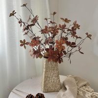 NuT's 3pcs Artificial Eucalyptus Leaves, Greenery,Home Decor Flowers, Silk Flowers, Fake Flowers for Coffee Table, Living Room,Dining Table, Autumn Spring Winter (3pcs Brown) - Image 4