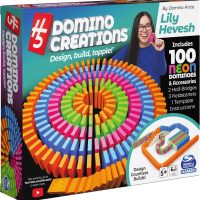 Spin Master Games, Lily Hevesh H5 Domino Creations 100-Piece Neon Dominoes Set, Building Toys for Kids & Family, Classic Activity Game, 1 & Up Players, for Ages 5 & Up - Image 9