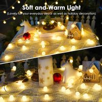 43FT 100LED Connectable Globe String Lights | 8 Modes Fairy Lights Plug in with Remote | Warm White Mini Globe Light for Indoor Outdoor Bedroom Wedding Party Garden Christmas Tree Decor - Image 2