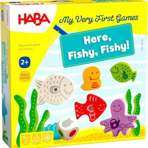 HABA My Very First Games - Here Fishy Fishy! Magnetic Fishing Game Ages 2+ Made in Germany Toddler Games, Learning Toys, Preschool Toys