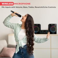 Pyle Compact Hi-Fi Stereo System - Bluetooth, MP3/DVD/CD Playback, Dual USB Recording, FM Radio, 160W Digital Amplifier, Remote Control & Subwoofer - Black - Image 3
