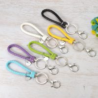 Keychain Bracelet, Woven Leather Wristlet Keychain for Women and Men for Car Keys, Bag Decoration - Image 4