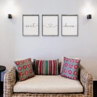 Set of 3 Framed Farmhouse Sweet Dreams Sign 11x14” Above Bed Wall Decor for Bedroom Decor Wall Art Wood Signs (11"x14", Gray) - Image 3