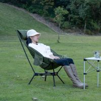 iClimb Ultralight Compact Camping Folding Beach Chair with Anti-Sinking Large Feet - Image 2
