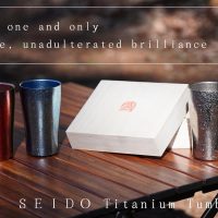 SEIDO Double-Layer, Titanium Tumbler, Titanium Glass, Couple Glasses, Couple Tumblers, Premium Gift, Dishwasher-Safe, 300 mL (about 10⅛ fl. oz)(Blue＆Pink) - Image 2